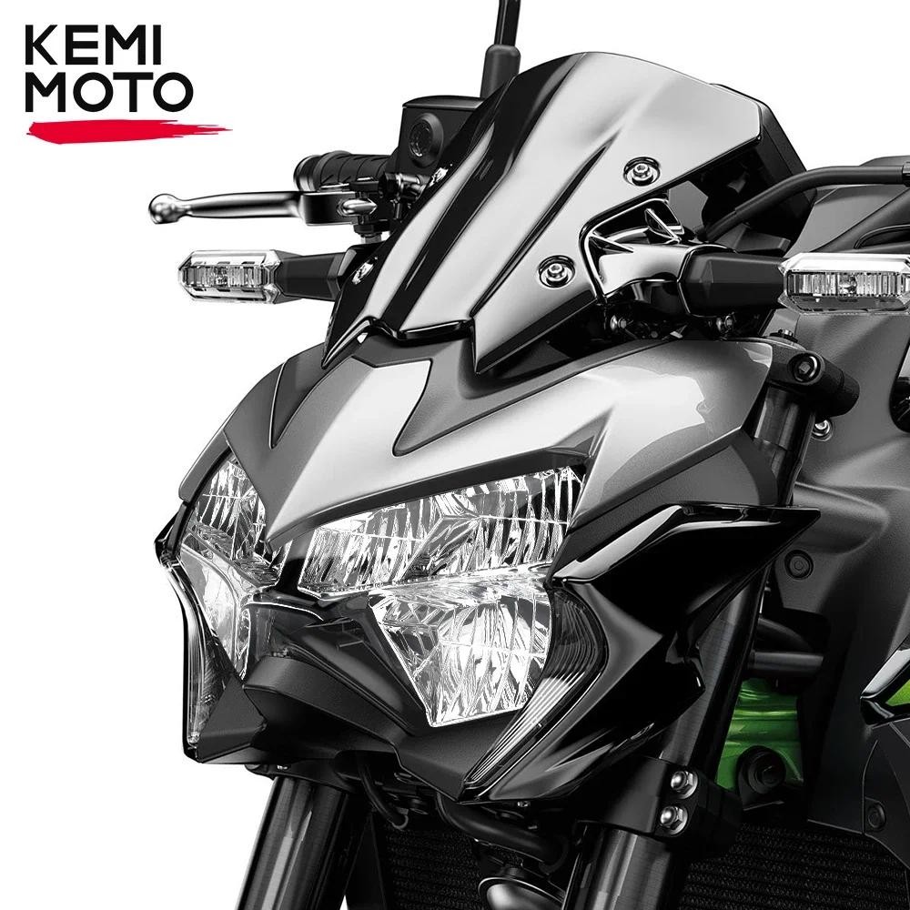 Z900 Z400 ไฟหน้ารถจักรยานยนต์สําหรับ KAWASAKI Z250 Z650 KLR650 ZR1000 H2 2019 2024 Faro กันน้ําไฮไลท