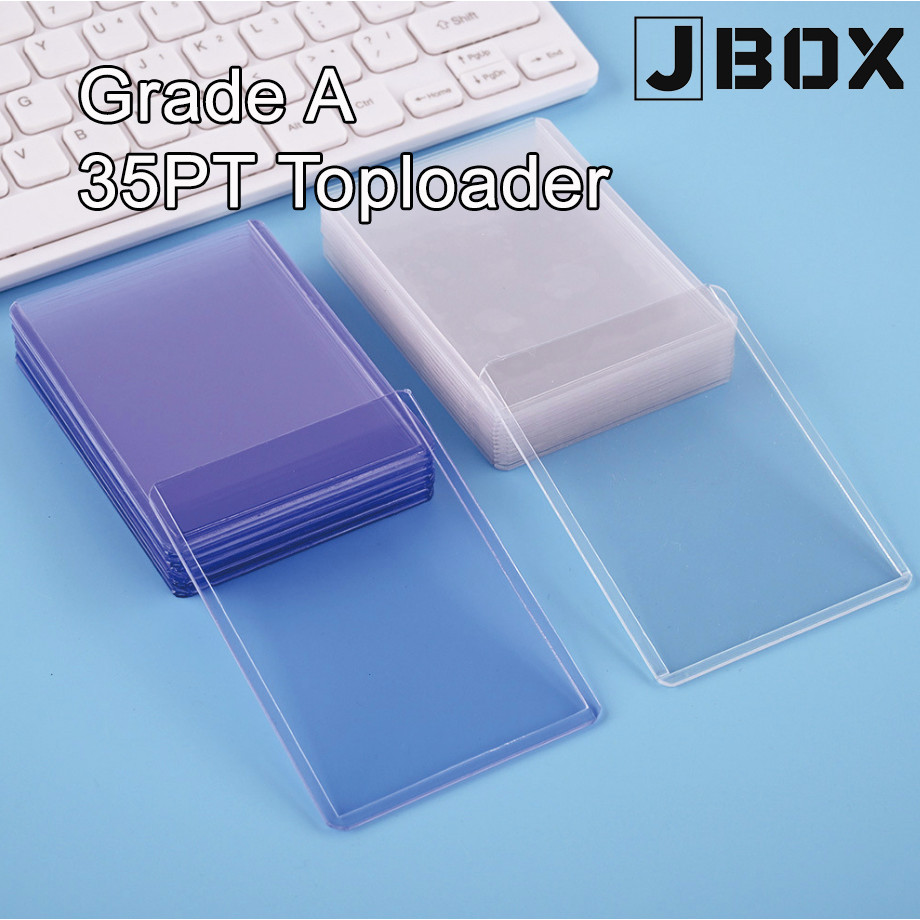 Toploader Clear 25pcs เกรด A 35pt Top Loader / Pokemon TCG One Piece / Sports Trading Card / Ultra P