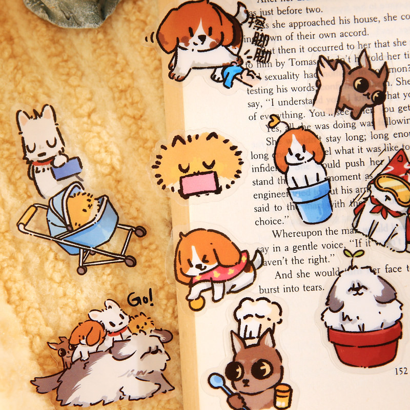 30 ชิ้นน่ารักสติกเกอร์สุนัขสําหรับ Scrapbooking Self-Adhesive Scrapbooking สติกเกอร์อุปกรณ์ Journal สําหรับผู้ใหญ่การ์ดทําตัวอักษร DIY เคสโทรศัพท์แล็ปท็อป