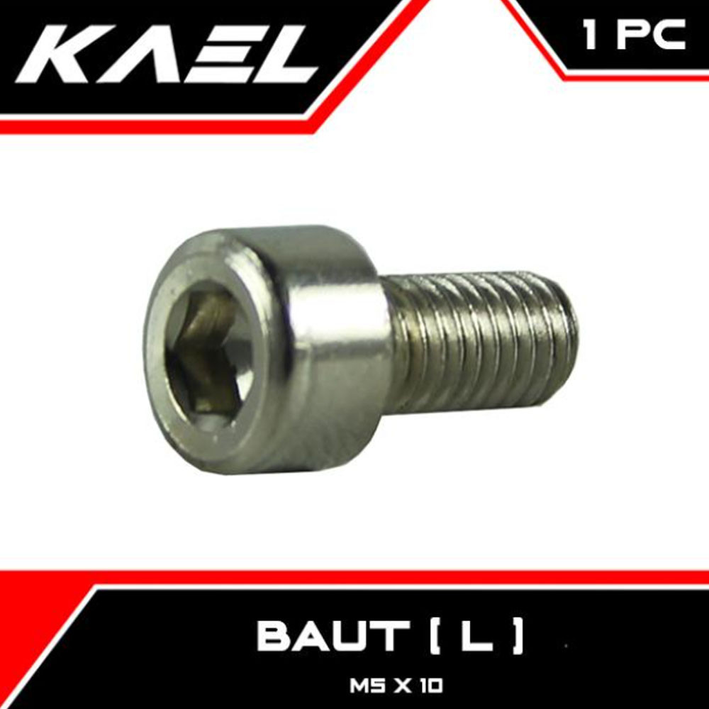 1 PC Bolt L4 M5x10-5X10-M 5 x 10 P P P Pitch 0.8 Key K 4 Bolt Bolt