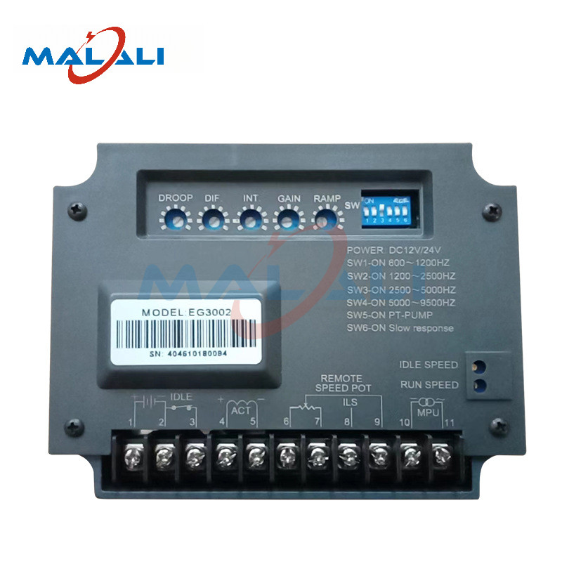 Malali EG3002 เครื่องกําเนิดไฟฟ้าดีเซลผู้ว่าราชการอิเล็กทรอนิกส์ - ตัวควบคุมความเร็วและโมดูลระบบระเบ