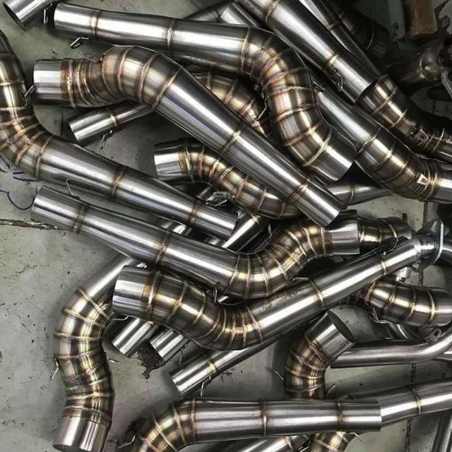 [ถูกสุดๆ]] ข้อต่อคอโค้ง 2 ชิ้น สแตนเลส 304 / คอลาก STB, WRX... อุปกรณ์เสริมอะไหล่