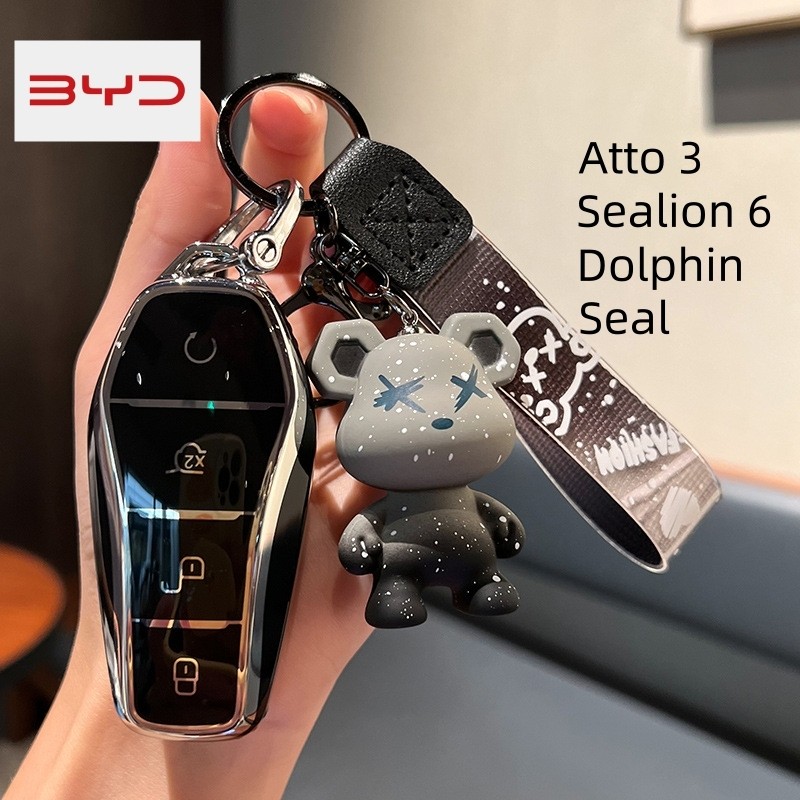 สําหรับ เคสกุญแจเหมาะสำหรับ byd sealion 6 BYD dolphin byd sealion 7  atto 3 byd m6 seal  พวงกุญแจ เค