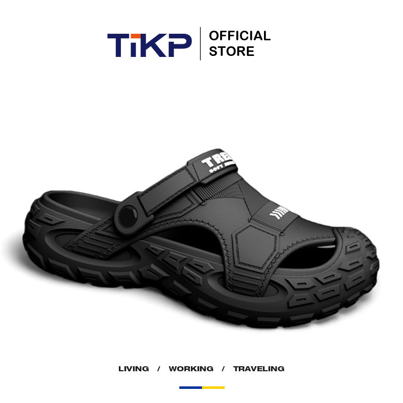 TIKP รองเท้าผู้ชายรองเท้าแตะรองเท้าแตะกีฬาแฟชั่น Anti-Slip