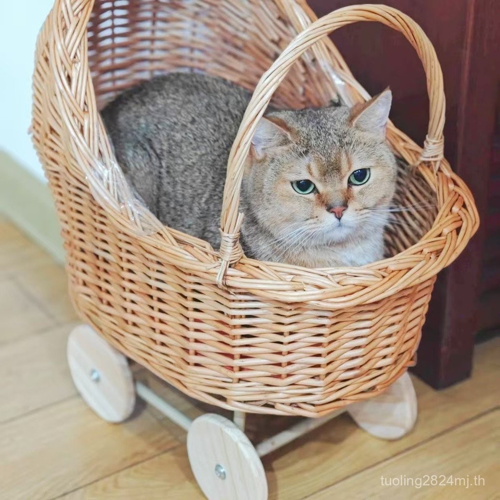 รถเข็นเด็กหวายตะกร้าเด็กรูปร่างรถเข็นสัตว์เลี้ยงกล่องของขวัญตะกร้าดอกไม้ตกแต่งคลอดบุตรตะกร้าลีลาวดี