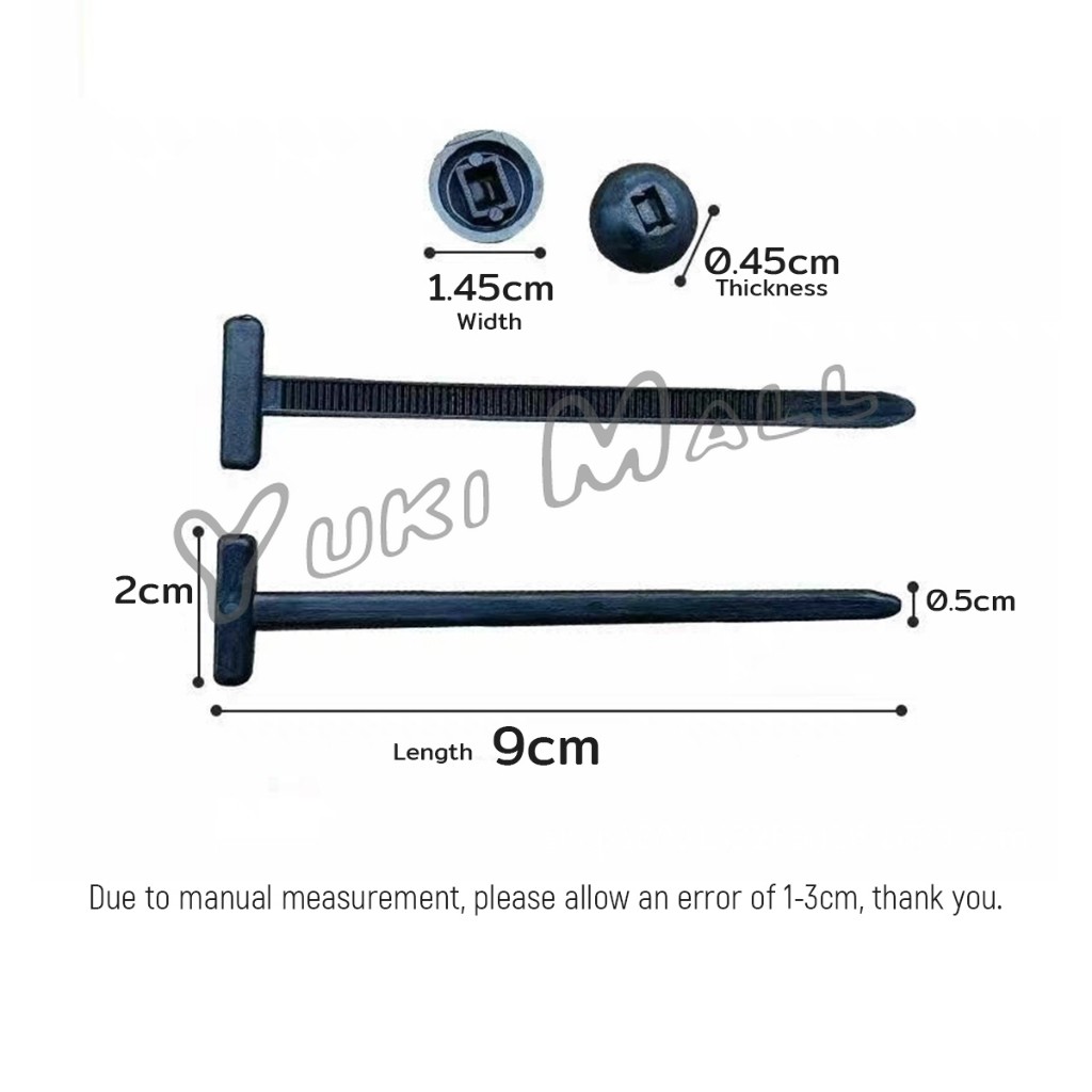 Yuki สายรัดเคเบิลไนลอนแบบสากล  Universal Cable Tie Buckle ล็อคตัวเอง 20/50/100pcs Nylon Cable Tie - รูปที่ 6