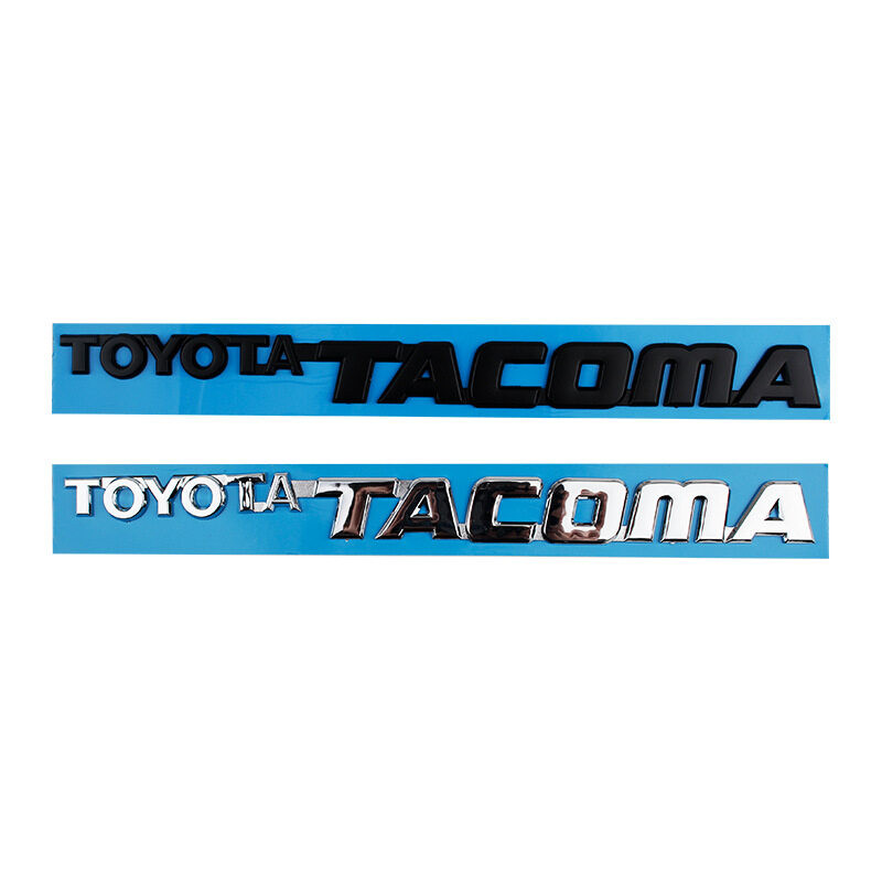 สําหรับโลโก้ TOYOTA TACOMA สติกเกอร์ด้านข้างรถยนต์สัญลักษณ์ด้านหลังป้ายตัวอักษรภาษาอังกฤษ