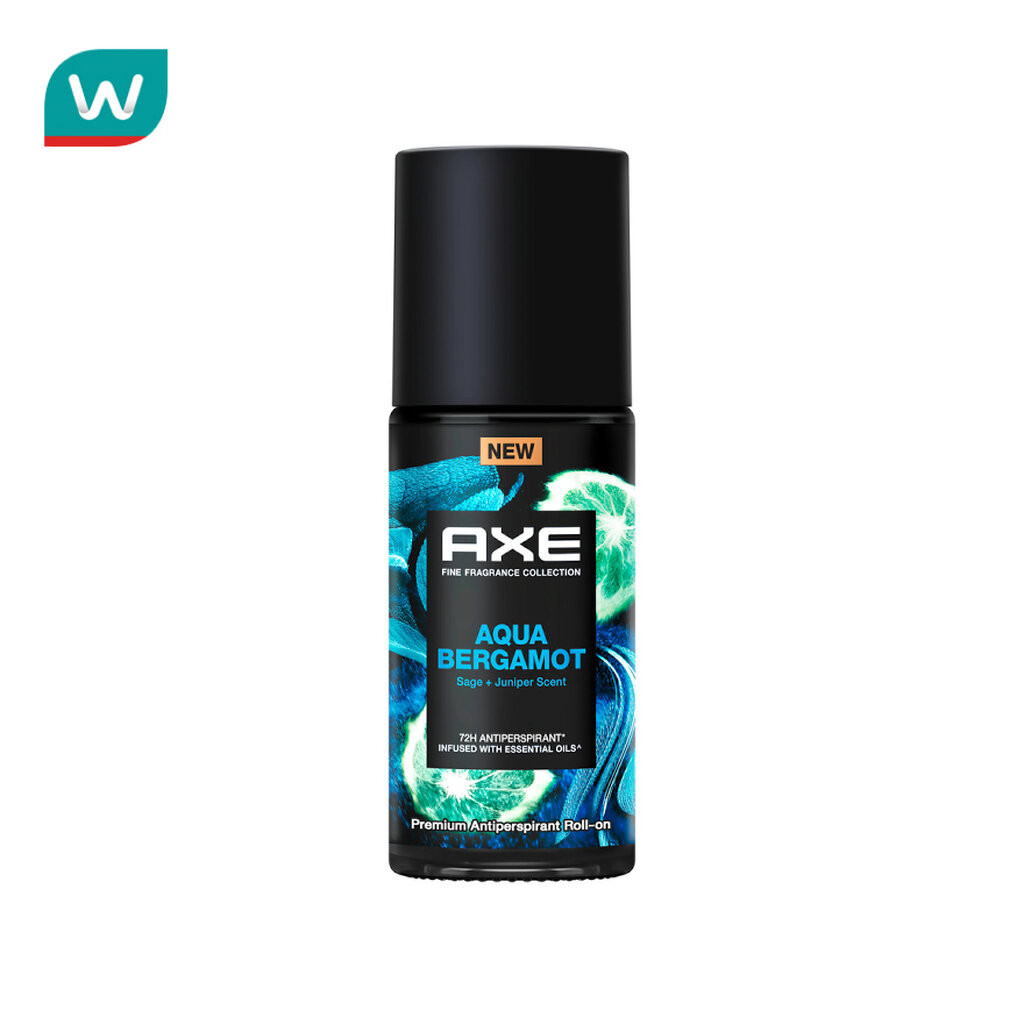 Axe แอ๊กซ์ โรลออน อควา เบอกาม็อท พรีเมี่ยม แอนติเพอสไปแรนท์ 45 มล.