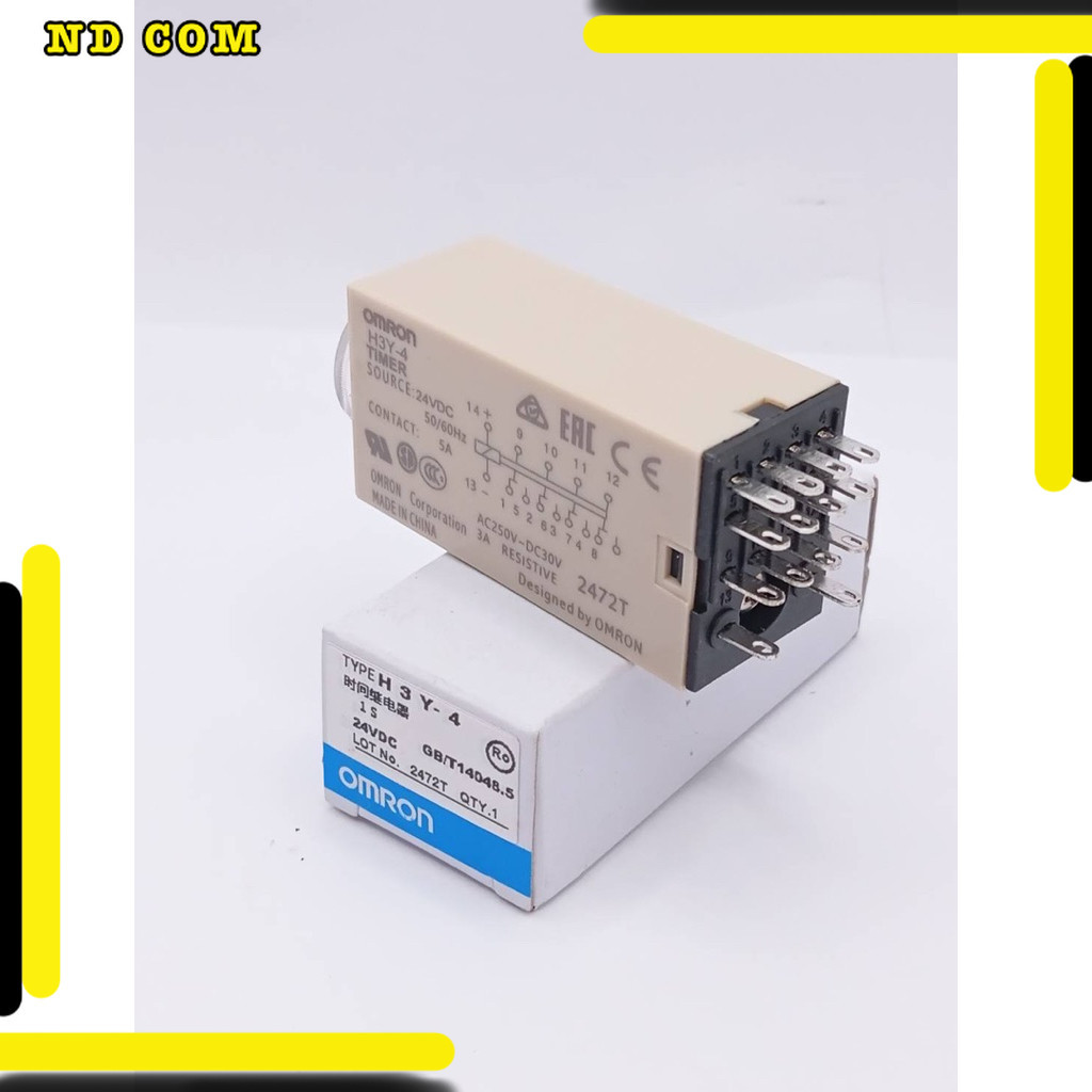 สุดคุ้ม! H3Y-4 1S 24V ทามเมอร์เวลา H3Y-4 1S 24V สินค้าถ่ายจากงานจริงทางร้าน ของมือ1