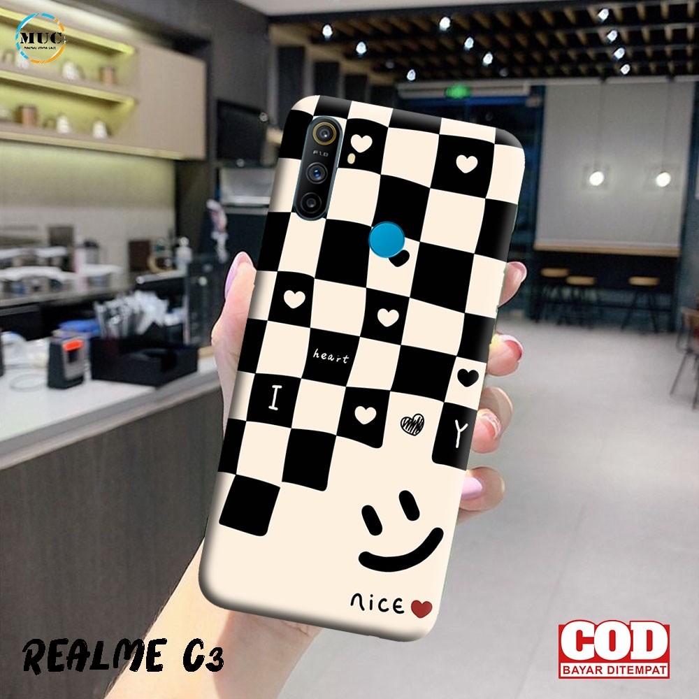 [p2] CASE REALME C3 FULLPRINT HARDCASE 3D FASHION Pattern Kesing & Cover Hp