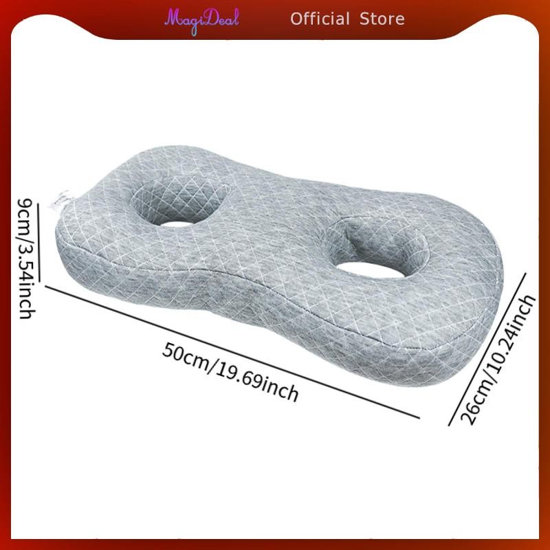 MagiDeal หมอนนอนด้านข้าง หมอนรูหูพร้อมรูสําหรับเจาะหูพายหูฟังส่วนบุคคล - รูปที่ 5