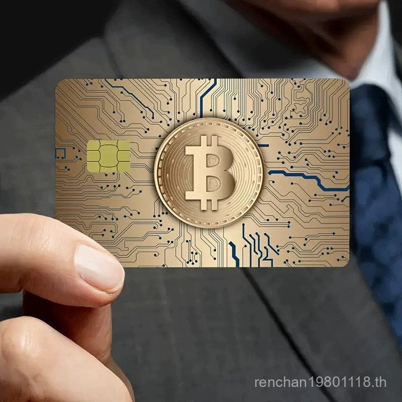 2025 เหรียญสไตล์ใหม่ทอง Bitcoin Series ตกแต่งบัตรเครดิตสติกเกอร์ป้องกันผิวกระดาษสติกเกอร์การ์ด Creative - รูปที่ 5