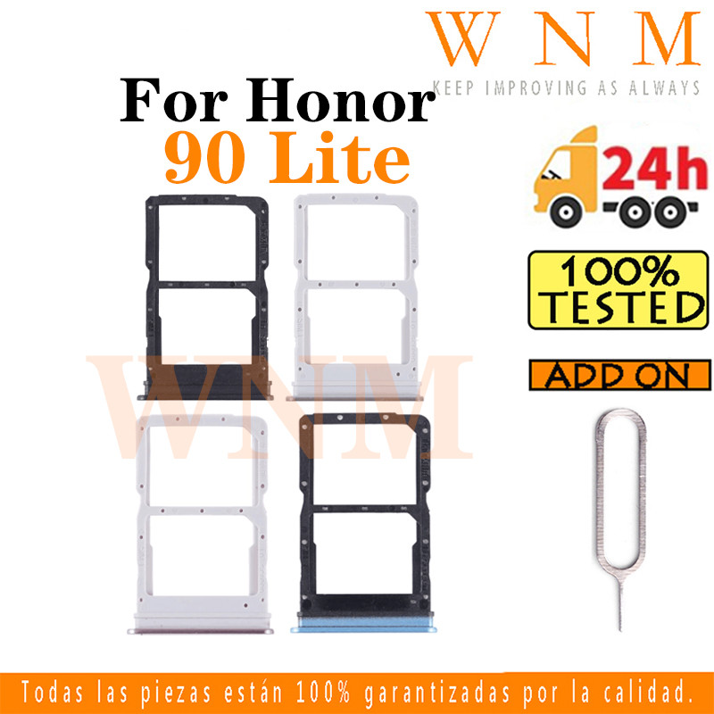 สําหรับ Honor 90 Lite ถาดซิมและช่องอ่านการ์ด SD อะแดปเตอร์เปลี่ยนอะไหล่