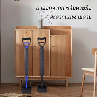 เครื่องมือเก็บอึสุนัขพับได้ ด้ามยาวพิเศษ 80 ซม. สำหรับสุนัขพันธุ์ใหญ่ (ของแท้ 100%)
