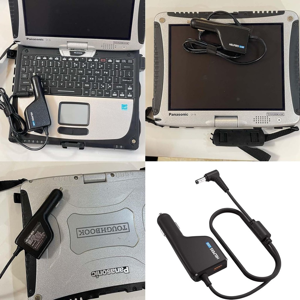 ที่ชาร์จแบตในรถสําหรับ Panasonic Toughbook CF-18 CF-19 CF-20 CF-29 CF-30 CF-31 CF-33 CF-50 CF-51 CF-