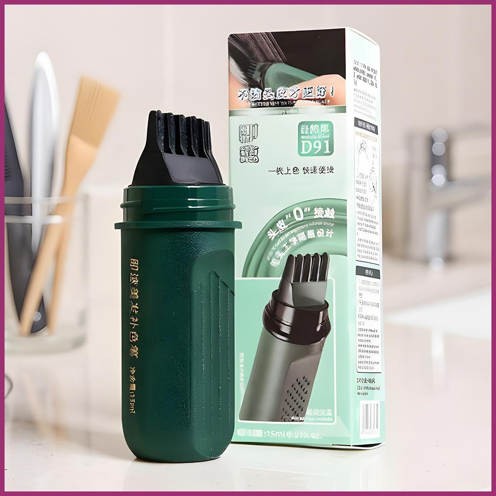 ฝาครอบผมสีเทา Up Stick เหงื่อสีเทาแก้ไขหวีเหงื่อกันน้ําแก้ไขผมคอนซีลเลอร์ Dye haruamy