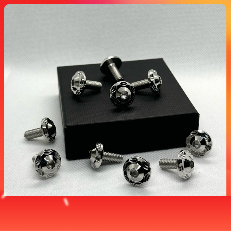 น็อตสแตนเลส น็อตคอนโซล หัวเฟืองv.2 M6x10/M6x12/M6x15/M6x20/M6x25/M6x30/M6x35/M6x40/M6x45