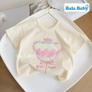 เสื้อผ้าแฟชั่นเด็ก เสื้อยืดเด็กผู้หญิง เสื้อยืดลายน่ารักๆ Size80-120cm DXT76