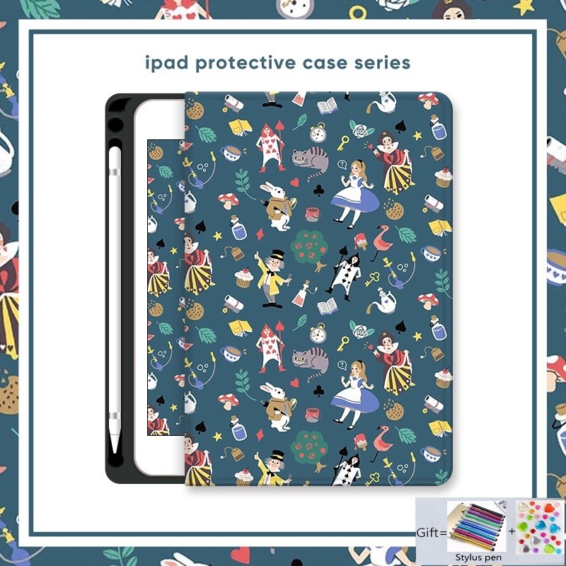 สำหรับ iPad mini7 air6 air11 air13 เคส กันกระแทก พร้อมช่องใส่ปากกา สําหรับ Ipad 10th 9th 8th 7th Air 1st 2nd 3rd 4th 5th Gen 10.9 10.2 Pro 9.7 10.5 11 นิ้ว 2022 2021 Mini 6 5 4 3 2 1 เคส iPad air11 M2 air13 M4 air6 10.9 air13 Pro 13 12.9 11 2024