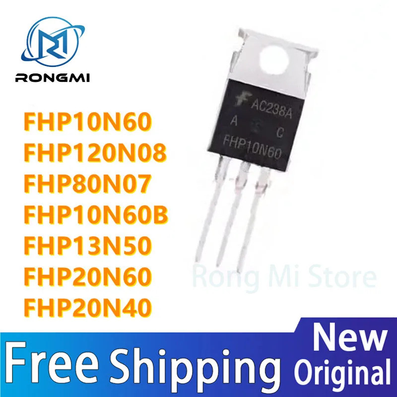 1-5 ชิ้น FHP10N60 FHP10N60B FHP13N50 FHP20N40 FHP20N60 FHP80N07 FHP120N08 TO-220 Field-effect ทรานซิ