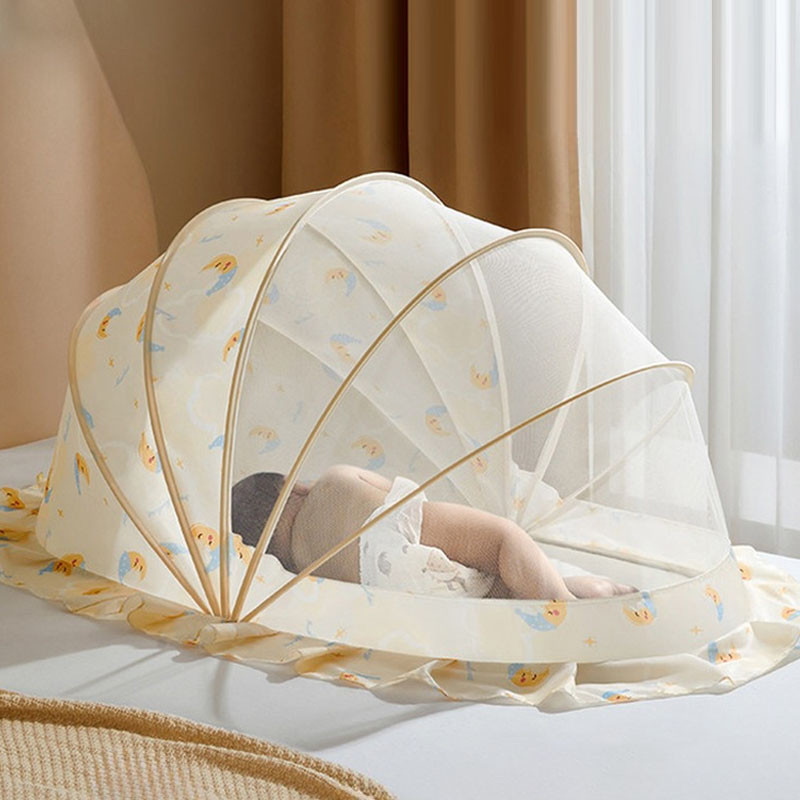 มุ้งครอบเด็กอ่อน ผ้าคลุมมุ้งเด็ก แบบพกพา มุ้งพับได้ มีที่บังแสง ป้องกัน 360° ระบายอากาศดี สำหรับทารกแรกเกิด