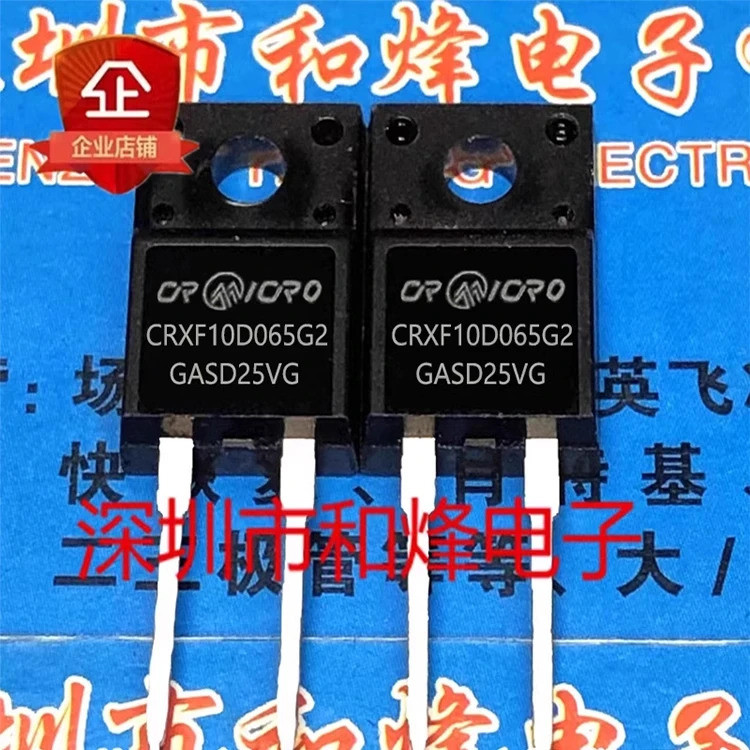 ทรานซิสเตอร์มอส 5PCS CRXF10D065G2 FQPF13N80 STF130N10F3-VB SVF7N80F 4N60FA9K CR4N60FA9K TO-220F ในสต