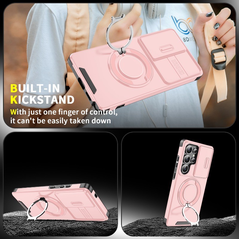 SAMSUNG เคสโทรศัพท์สําหรับ Samug S26 Edge/S26 S25 Ultra/S26 S25 Plus เกราะกันกระแทกสไลด์ปลอกแม่เหล็กสําหรับSamsung S25 S24FE/S24U/S24 +/S23U/S22Uแหวนฝาครอบโทรศัพท์ - รูปที่ 6