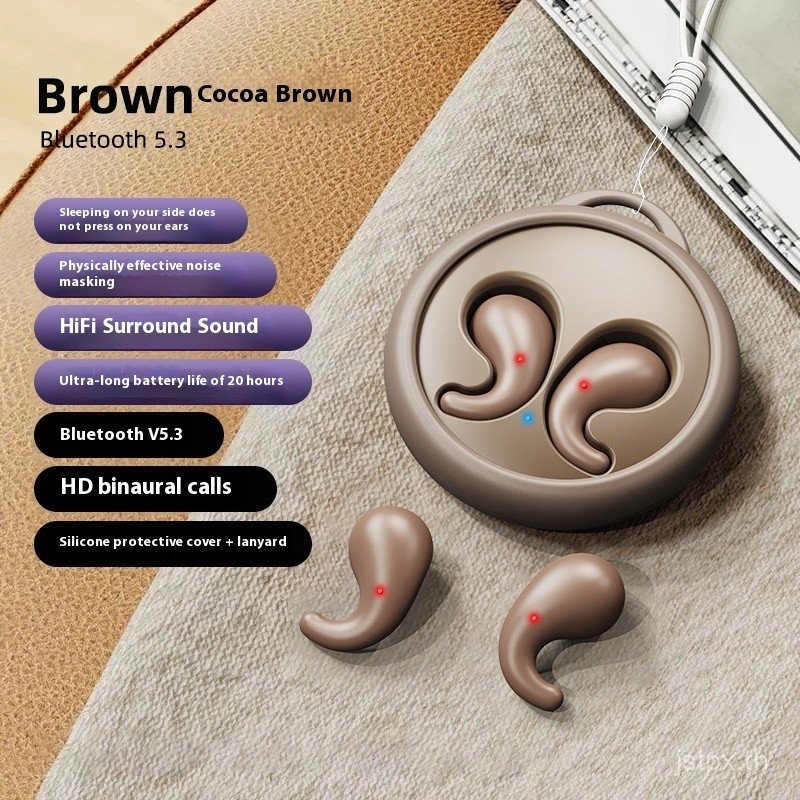 หูฟังบลูทูธ P2 Air Sleep แบบใส่ในหู｜ดีไซน์มองไม่เห็น｜เสียงสเตอริโอ｜แบตอึด｜กันน้ำ IPX4