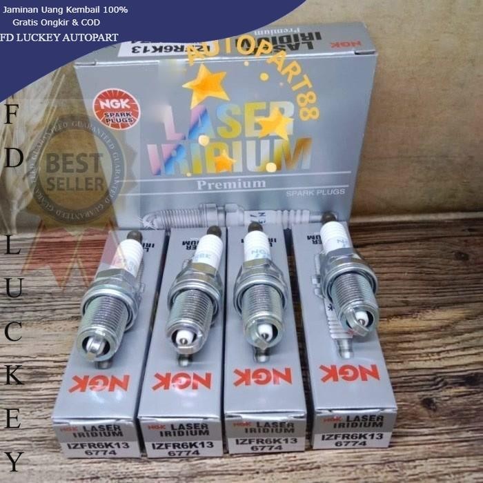 หัวเทียนอิริเดียมสําหรับ Honda Accord Maestro Cielo 1990-2007 IZFR6K13 1 ชุด