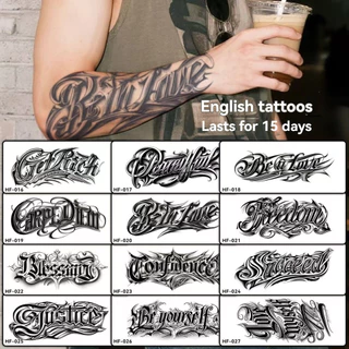 【COCO Magic tattoo】สติ๊กเกอร์รอยสัก ขนาด 24x9.8 ซม. ติดทนนาน 15 วัน ป้องกันน้ำได้ดี สำหรับรอยสักชั่วคราวและกึ่งถาวร