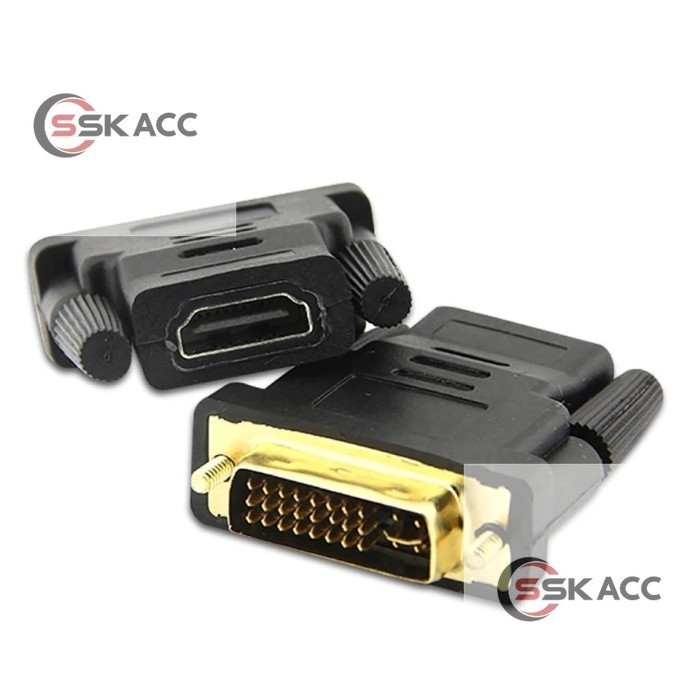 CONVERTER DVI MALE TO HDMI หญิง 24+5 / CONNECTOR DVI TO HDMI