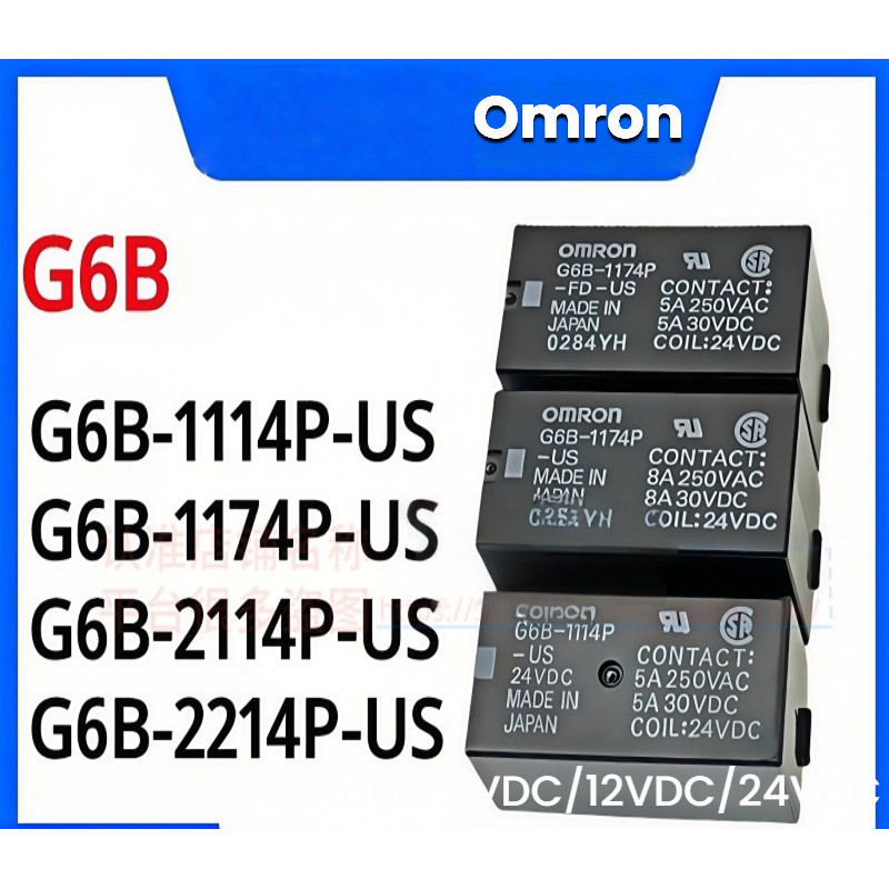 G6B-1174P 1114P-FD 2214 2114P-US 5V12V 24VDC P6B รีเลย์ Omron