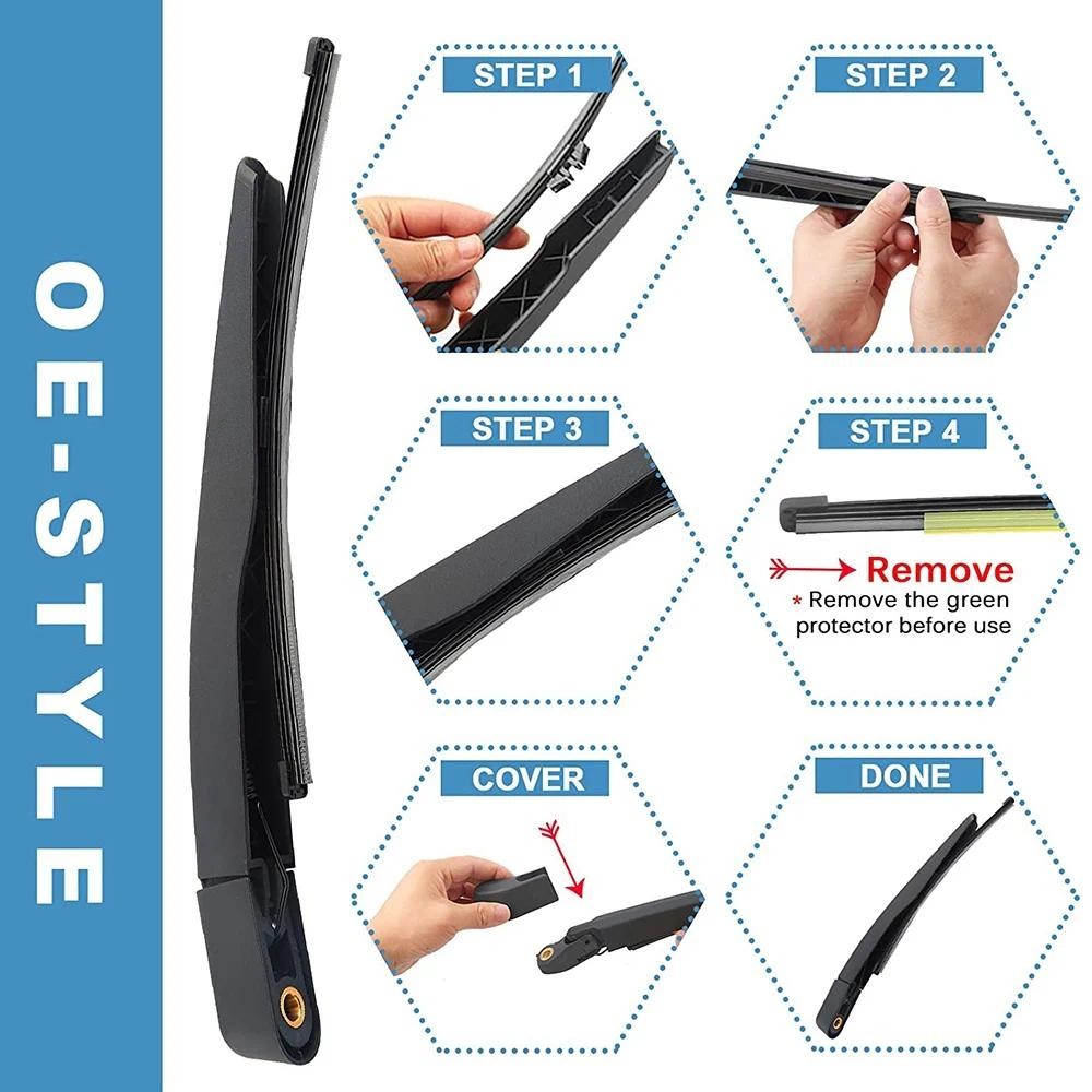 Sp-ด้านหลังกระจกหน้าต่างใบปัดน้ําฝนชุดสําหรับFord Explorer 2011-2018 Lincoln MKX 2016-2018 BB5Z17526