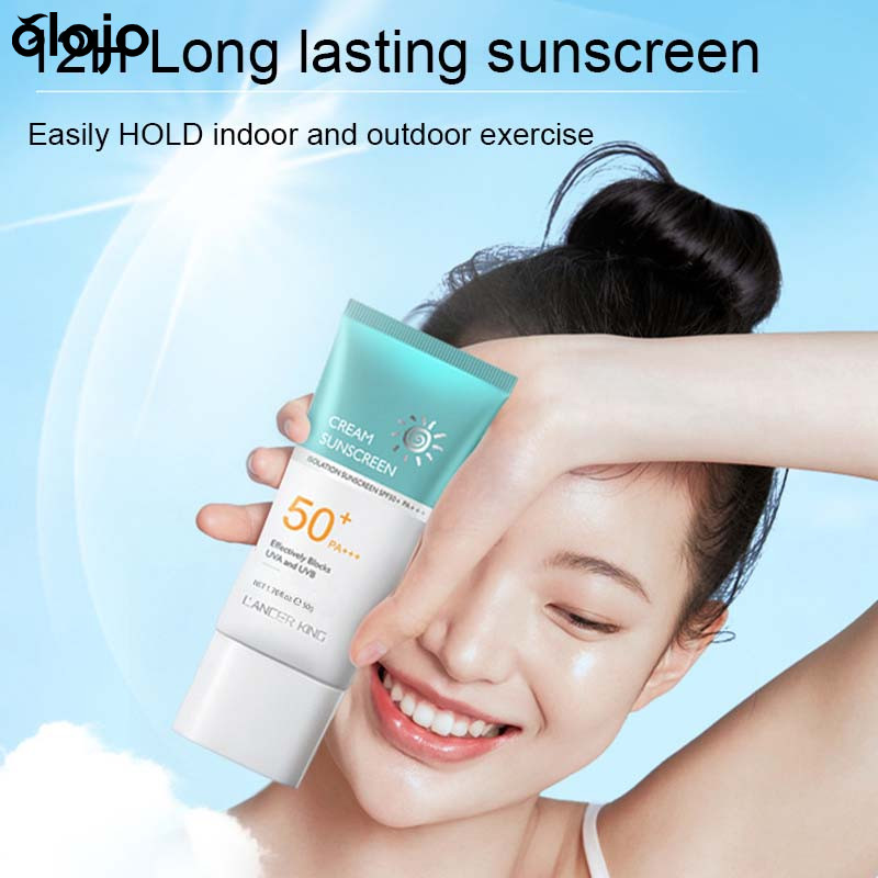 🔥ร้านค้าไทย🔥CREAM SUNSCREEN ครีมกันแดด SPF50+PA+++ น้ำหนักเบา กันเหงื่อ ไม่เหนียว ครีมกันแดด 50g-oo