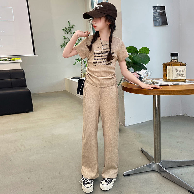 ชุดลำลอง Dorila หญิงแขนสั้น สำหรับเด็กอายุ 3-12 ปี แบบ 2 ชิ้น (เสื้อด้านบน + กางเกง) - รูปที่ 2