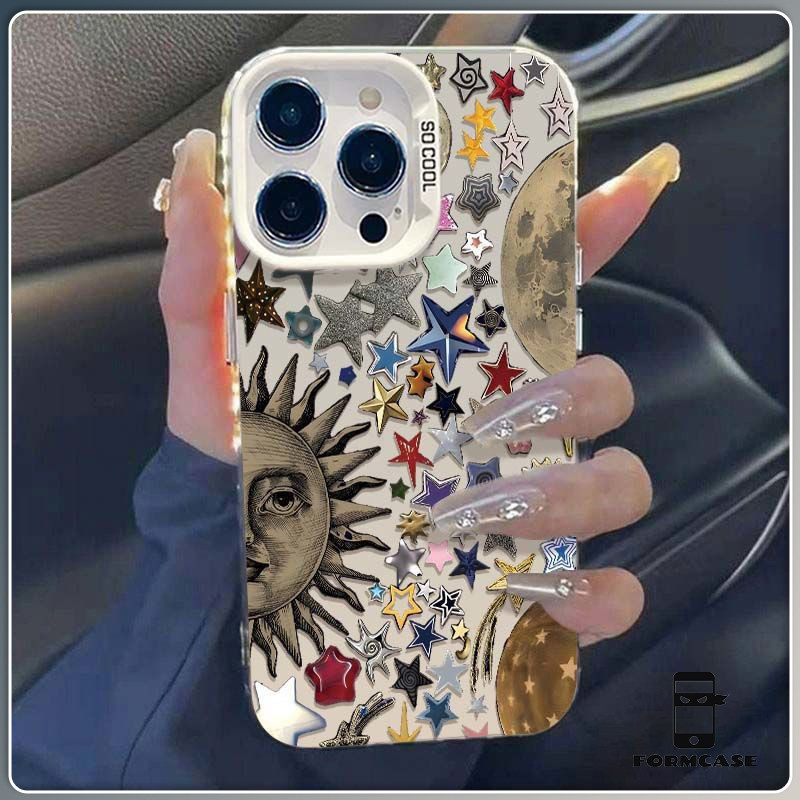 for เคสไอโฟน 13 12 11 iPhone 16 15 14 PRO MAX X XS MAX XR 7/8PLUS สไตล์ศิลปะแอปเปิ้ลโทรศัพท์ จัดส่งจากประเทศไทย