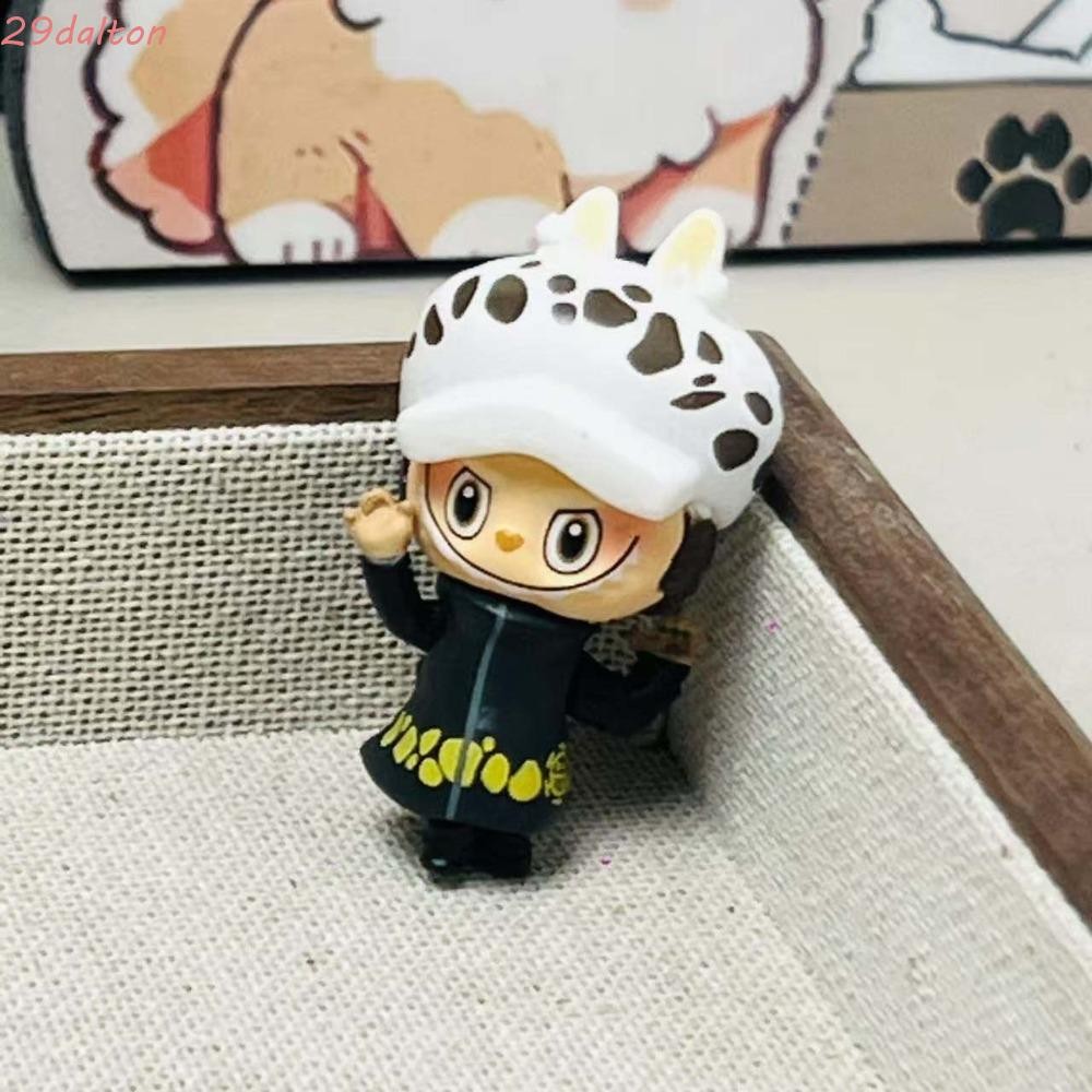 DALTON Luffy Labubu ตุ๊กตา,เรซิ่น Kawaii Chopper Labubu น่ารักเมล็ด,พวงกุญแจอุปกรณ์เสริม Franky Traf