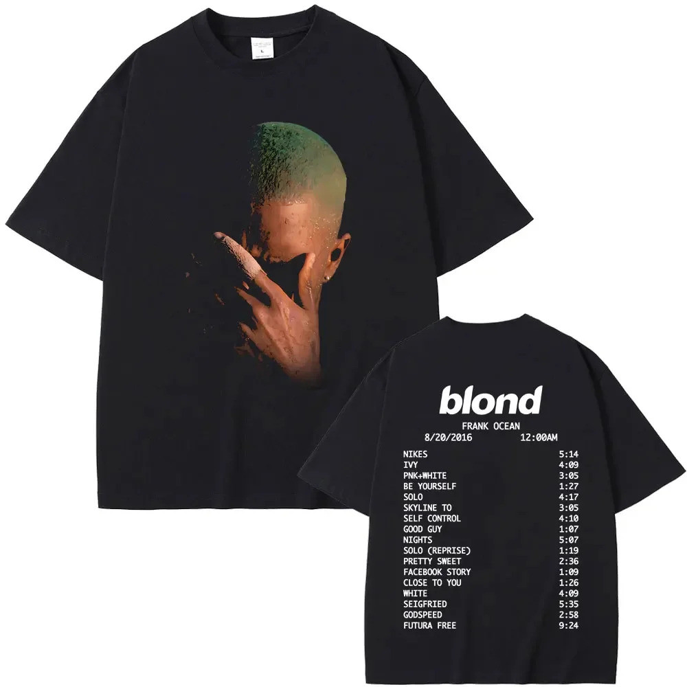 Rapper Frank Missing Hip Hop Ocean Blond อัลบั้มฤดูร้อน Y2k Unisex แฟชั่น Casual Tee O-Neck