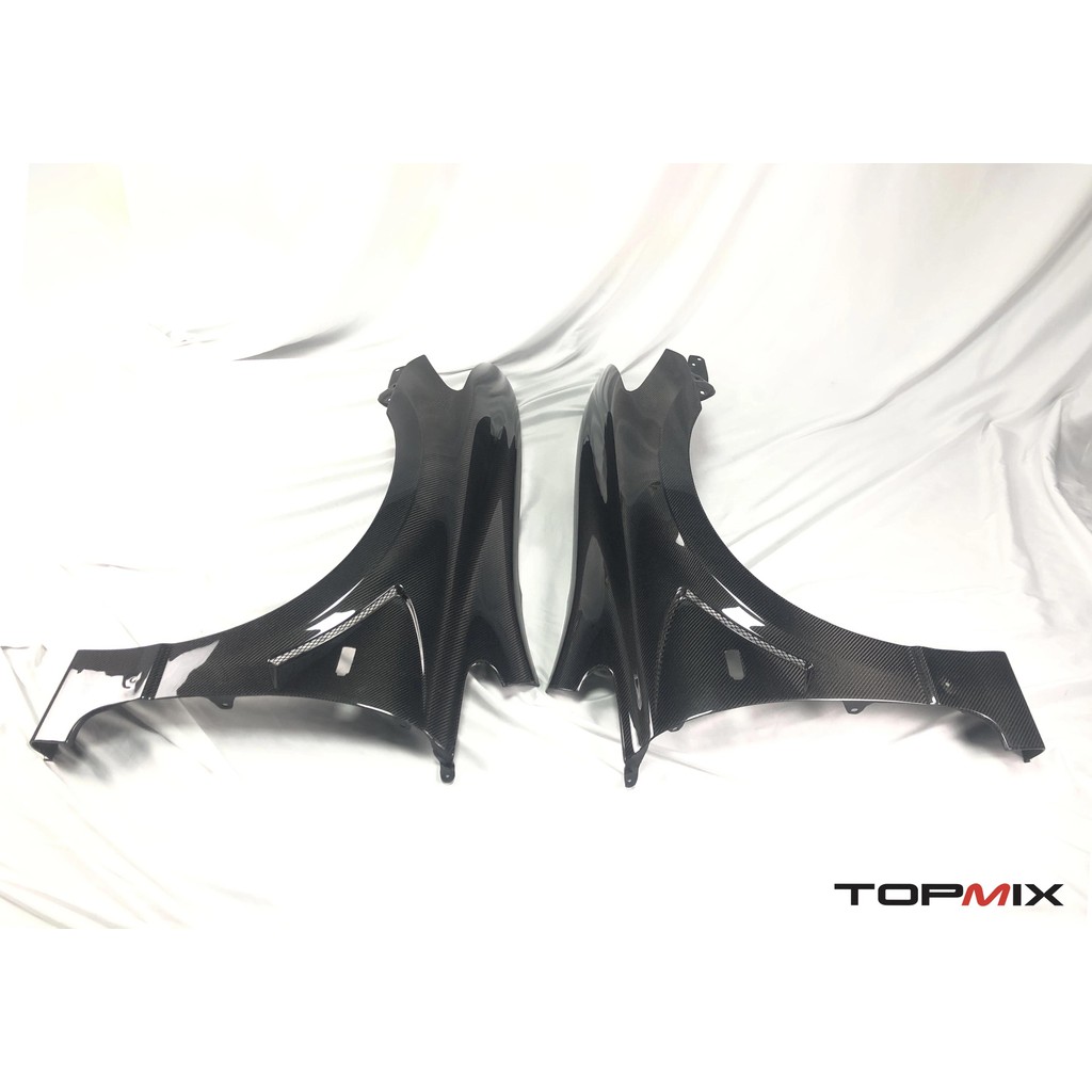 คาร์บอนไฟเบอร์แท้ JS Style ชุดบังโคลนหน้าทั้งชุดเหมาะสําหรับ Honda Civic Type-R FD2