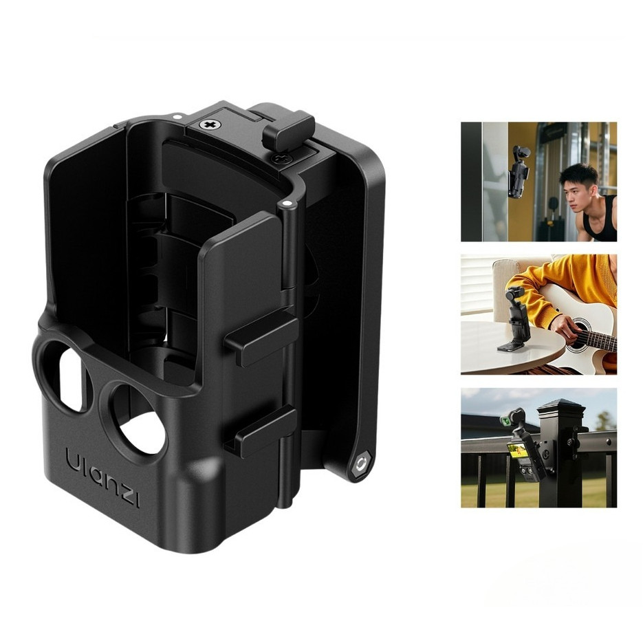 Ulanzi PK15 Magnetic Mount ขาตั้งกล้อง DJI Pocket 3 เคสแม่เหล็ก อุปกรณ์เสริม พร้อมช่องใส่ Micro SD