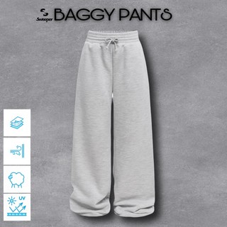 ZHAFI FASHION - Baggy Pant Polos Bahan Babyterry Celana Skena Celana Gombrong Unisex