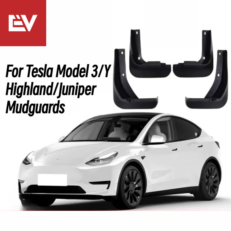 🚗 สําหรับ Tesla Model 3/Model 3 Highland/Model Y/Model Y Juniper Mud Guard