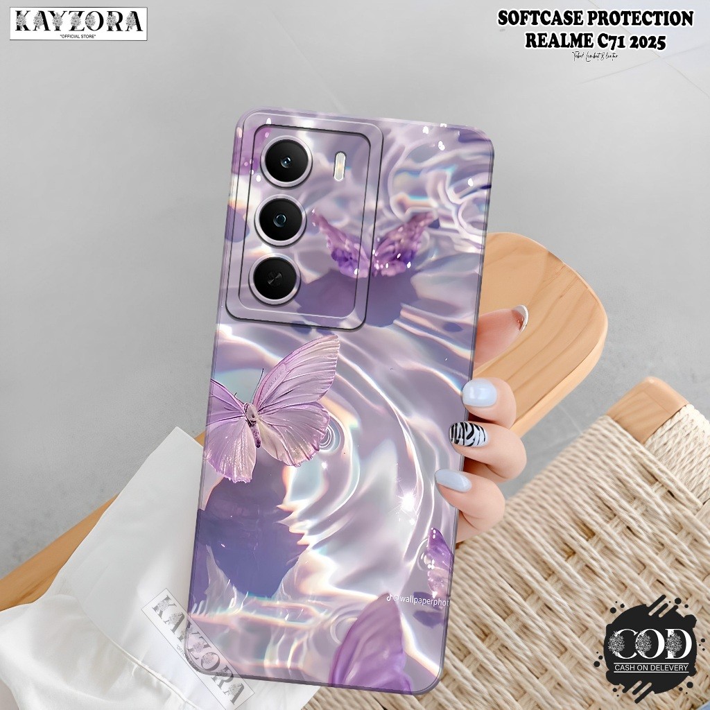 REALME C71 4G 2025 Softcase - - เคสแฟชั่นผีเสื้อ - เคส REALME C71 - เคส Pro Camera Tpu Silicone - เค