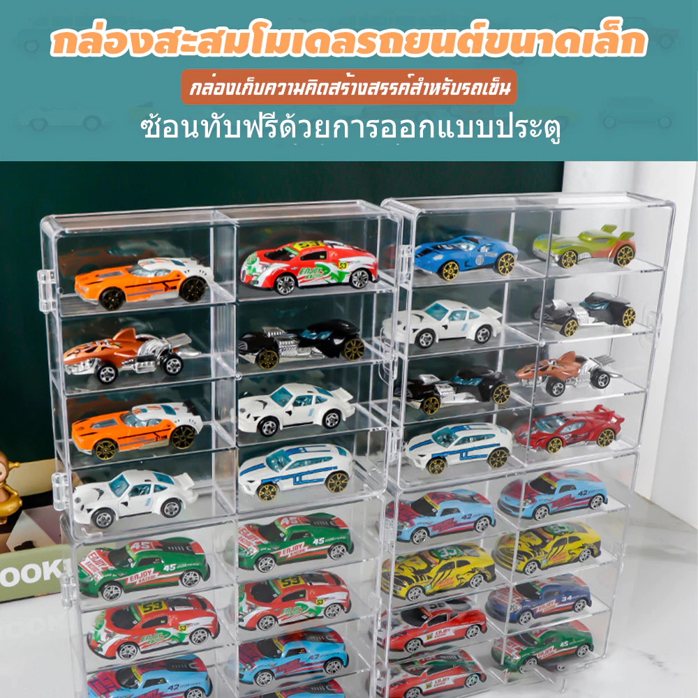 กล่องเก็บโมเดลรถยนต์ สเกล 8 ช่อง กันฝุ่น สีใส คุณภาพเยี่ยม สะดวกสบาย พื้นที่จัดเก็บครบครัน สําหรับเก็บของเล่นและของสะสม thumbnail 4