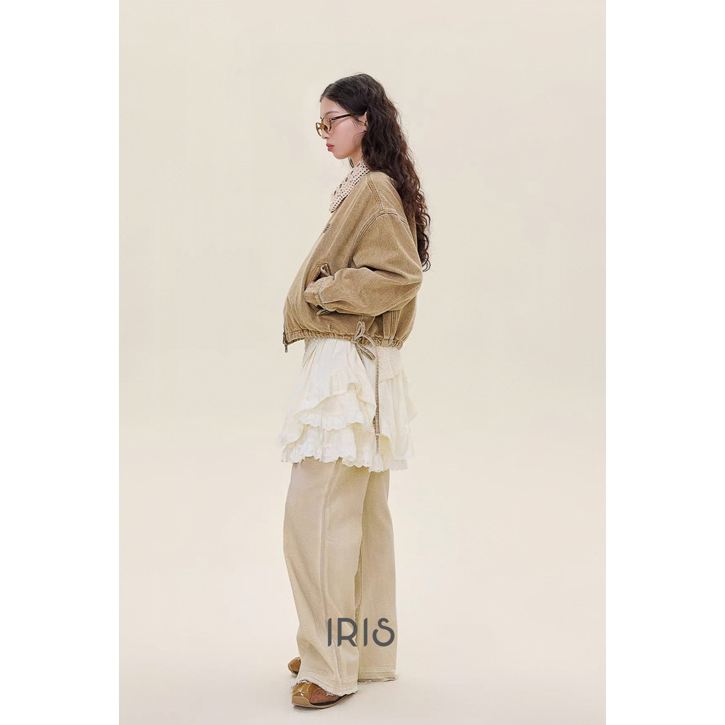 [ พร้อมส่ง ]  IRIS BOUTIQUE  IJ25801 Vintage lace jacket เสื้อผ้าผู้หญิง เสื้อแขนยาว กันหนาว ได้ 10-20 องศา ราคา ถูกที่สุด ดีลบีเคเค แกลเลอรีภาพที่ 6