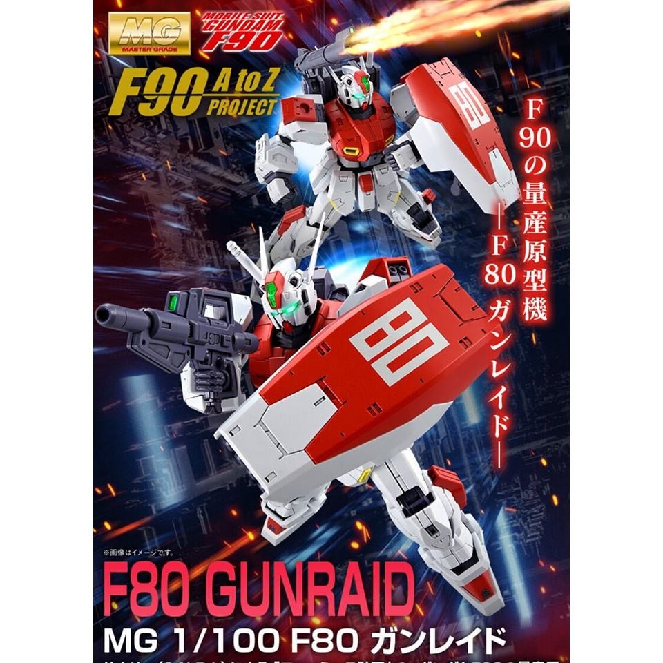 ▶️❗พร้อมส่ง❗◀️P-BANDAI MG 1/100 F80 GUNRAID