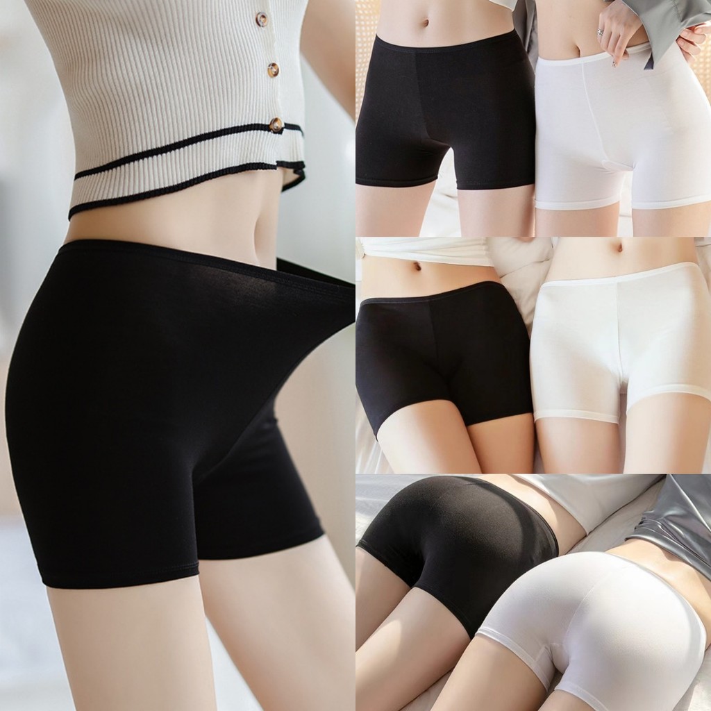 🍬Riley🍬กางเกงขาสั้น สีพื้น ผู้หญิง เท่ๆ ผ้าใส่สบาย🐳เอวยืด เข้ารูป กางเกงสเตย์  ใส่สบาย สไตล์ลำลอง ส่