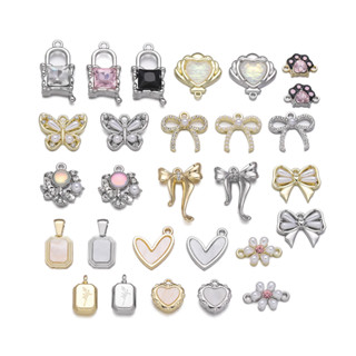 ST.KUNKKA จี้โลหะผสม ดีไซน์ Bow Love อัญญนาติแฟชัน