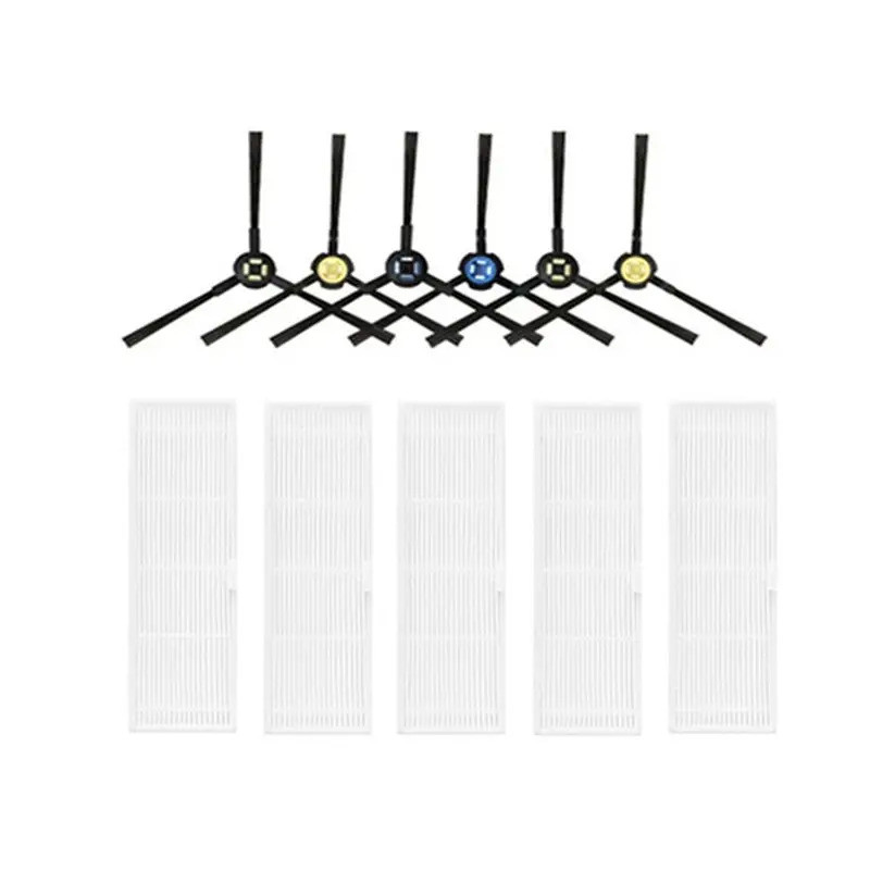 เครื่องดูดฝุ่นแปรงด้านข้าง Hepa Filter สําหรับ ILIFE V3S MAX หุ่นยนต์เครื่องดูดฝุ่นอุปกรณ์เสริมเปลี่