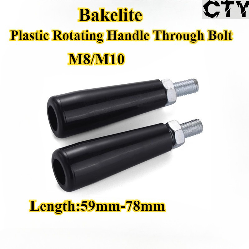 [CTY-SBLS] เบกาไลท์, ด้ามหมุนพลาสติกผ่านโบลต์, M8/M10, สกรูยึดเครื่องมือเครื่อง Knurled Thumb Screw 